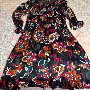 Silky tiered loft dress